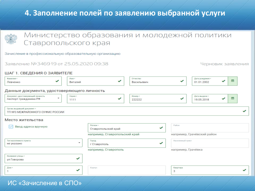 инструкция госуслуги3